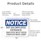 Signmission Not An Employee Entrance Employees Must OSHA Notice Sign, Aluminum, 14in W x 10in L, 2PK OS-2PACK-NS-A-1014-L-15139 - alternate 7
